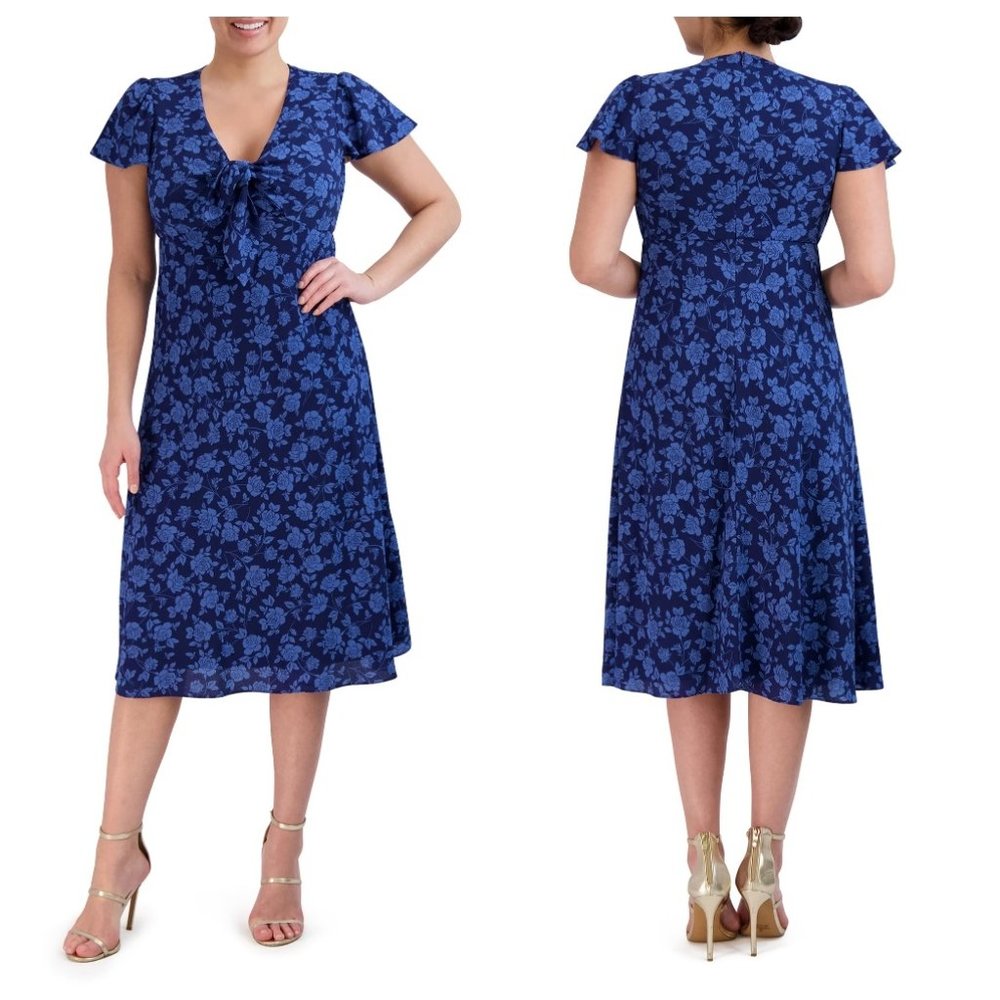 NWT BCBG Paris Women's Tie Front Dress Size XL (16-18)